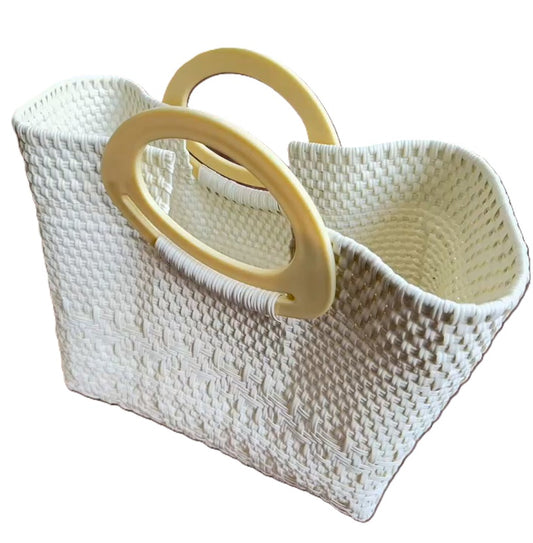 Bolsa con asas de plástico